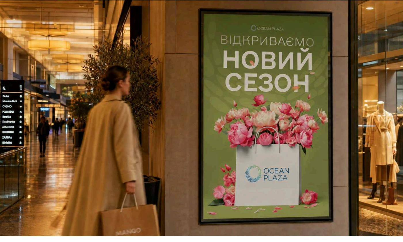 «Відкриваємо новий сезон» — постер у галереї ТРЦ